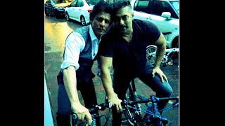 Salman Khan And Shahrukh Khan Enjoy Cycle Ride Together!