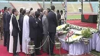 Dhaka: Wreath laying ceremony of victims of the terror attack