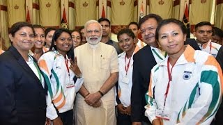 Modi meets India's Rio Olympic-Bound athletes, wishes them luck