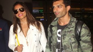 Bipasha Basu & Karan Singh Grover CLICKED at Mumbai Airport
