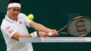 Wimbledon 2016 Kei Nishikori retires with injury against Marin Cilic