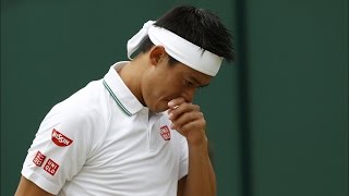 Wimbledon 2016 - KeiÂ NishikoriÂ Retires In The Match AgainstÂ Marin Cilic
