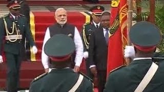 PM Modi Receives ceremonial Welcome in Mozambique