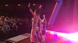 Bayley recreates her entrance with a huge fan: July 15, 2016