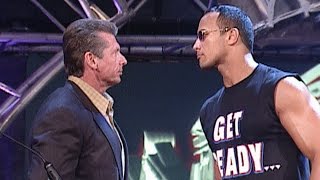 WWE Chairman Mr. McMahon drafts The Rock to SmackDown in 2002