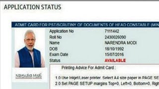CRPF issues an admit card to PM Modi