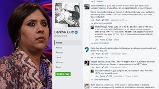 Barkha Dutt's FB page comments are also unkind