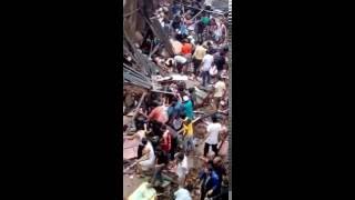 Bhiwandi : Building collapse in Gaibi Nagar Bhiwandi, Dist.Thane, Near Mumbai 31 july 2016