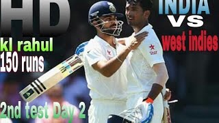 India vs West Indies 2nd test day 2(2 DAY)