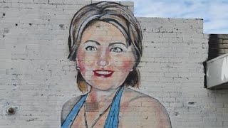 Aussie artist removed from social media following a provocative Hillary Clinton mural