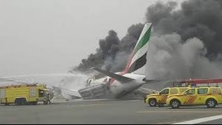 LIVE CrashLanding in Dubai of Emirates Plane