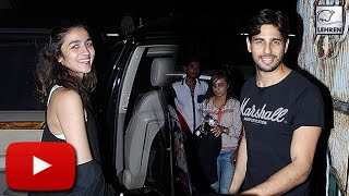 Alia Bhatt, Sidharth Malhotra SPOTTED Late Night