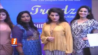Heroines CatWalk | Fashion Show in Hyderabad | Trend Exhibition | iNews