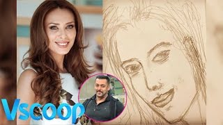 Salman Khan PAINTS Lulia Vantur's PORTRAIT #VSCOOP