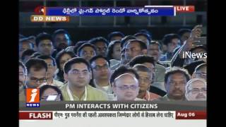 PM Narendra Modi Speech At Town Hall Meeting In Delhi | iNews