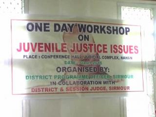 नाहन में किशोर न्यायिक मुद्दों पर कार्यशाला आयोजित