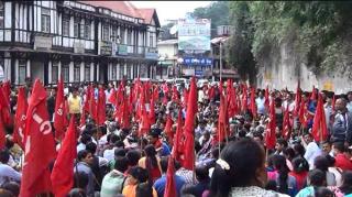 मजदूरों की अनदेखी के खिलाफ प्रदेश भर में सीटू ने किया प्रदर्शन