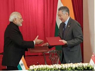 india-Singapore sign 10 key MoUs