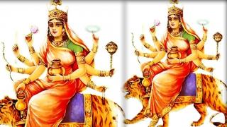 चौथे नवरात्रे पर भक्तों ने किए मां कुष्मांडा देवी के दर्शन