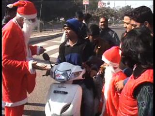 हरियाणा में अलग अंदाज से मनाया गया क्रिसमस का त्यौहार
