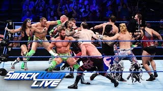 12-Man Tag Team Match: SmackDown Live, Aug. 16, 2016