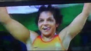 Sakshi malik rio video won India's first medal fight