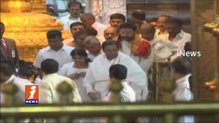 Sri Lanka president Maithripala Sirisena Visits Tirumala | iNews