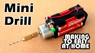 How To Make a Mini Drill Machine Using Battery at Home - Mini Drill