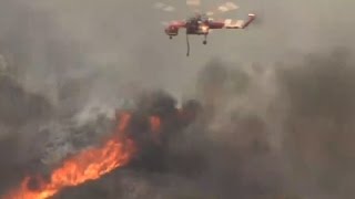 Raw: Major Wildfires on Central California Coast