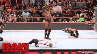 Titus O'Neil brutalizes Bob Backlund: Raw, Aug. 22, 2016