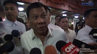 Philippines' Duterte: UN pull-out threat a 'joke'