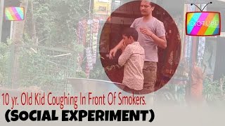 Kid Coughing In Front Of Smokers (SOCIAL EXPERIMENT) - iDiOTUBE