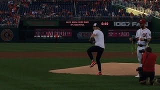 Katie Ledecky Throws Out Nationals First Pitch