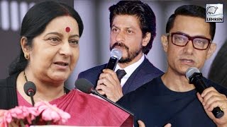 Shahrukh & Aamir Taunted For SURROGACY By BJP Leader Sushma Swaraj