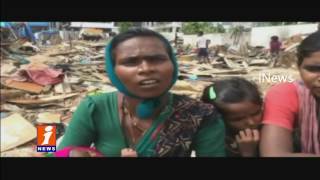 Builder Shankar Rao Collapse Poor People Shelter at Saradhi Society | Borabanda | iNews