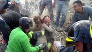 Italy earthquake: a tale of hope amid a rising death toll