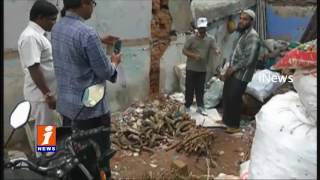 GHMC Commissioner Janardhan Reddy inspects leather industry Bholakpur | iNews