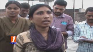 Women Home guard attempts suicide against Shriram Chit Fund | Karimnagar| iNews