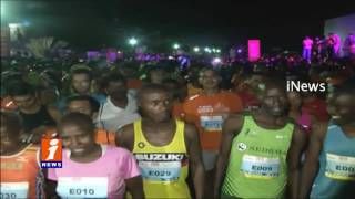 GHMC Commissioner Janardhan Participated in Airtel Marathon Run | iNews