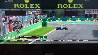 F1 2016 Spa Francorchamps Finish - Nico Rosberg Wins the Belgian GP