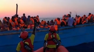 Thousands of Migrants Rescued off Libyan Coast