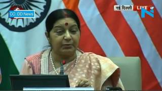 Bilateral ties have strengthened between US and India with Kerry's visit: Swaraj