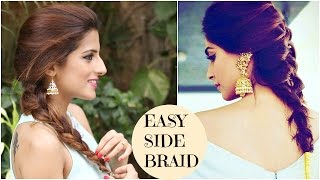 Sonam Kapoor's EASY Side Twist Hairstyle Celebrity Hairstyles Knot Me Pretty