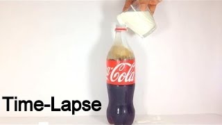 Coke and Milk Amazing Experiment explanation Time Lapse OMG
