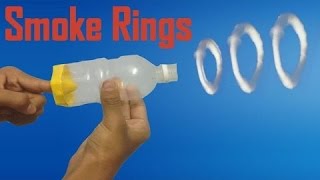 how to make SMOKE RINGS with a water bottle