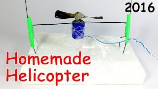 How to Make a HELICOPTER with MOTOR at Home that Flies Easy