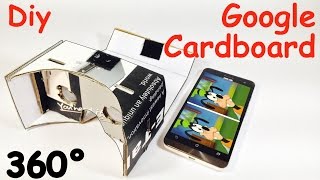 How to Make a GOOGLE CARDBOARD at Home - Virtual reality Headset - DIY