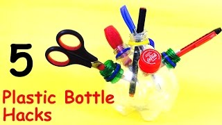5 DIY Creative IDEAS to Reuse Plastic Bottles
