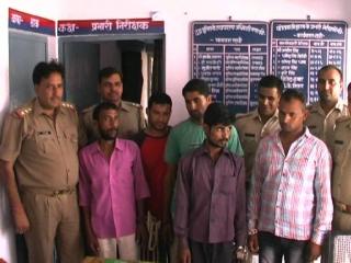 मुज़फ्फरनगर पुलिस को बड़ी सफलता, 5 बदमाशों को किया गिरफ्तार