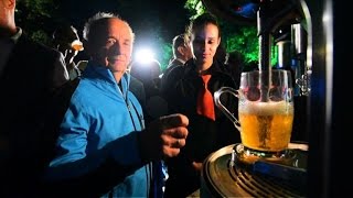 Slovenia toasts 'Europe's first beer fountain'